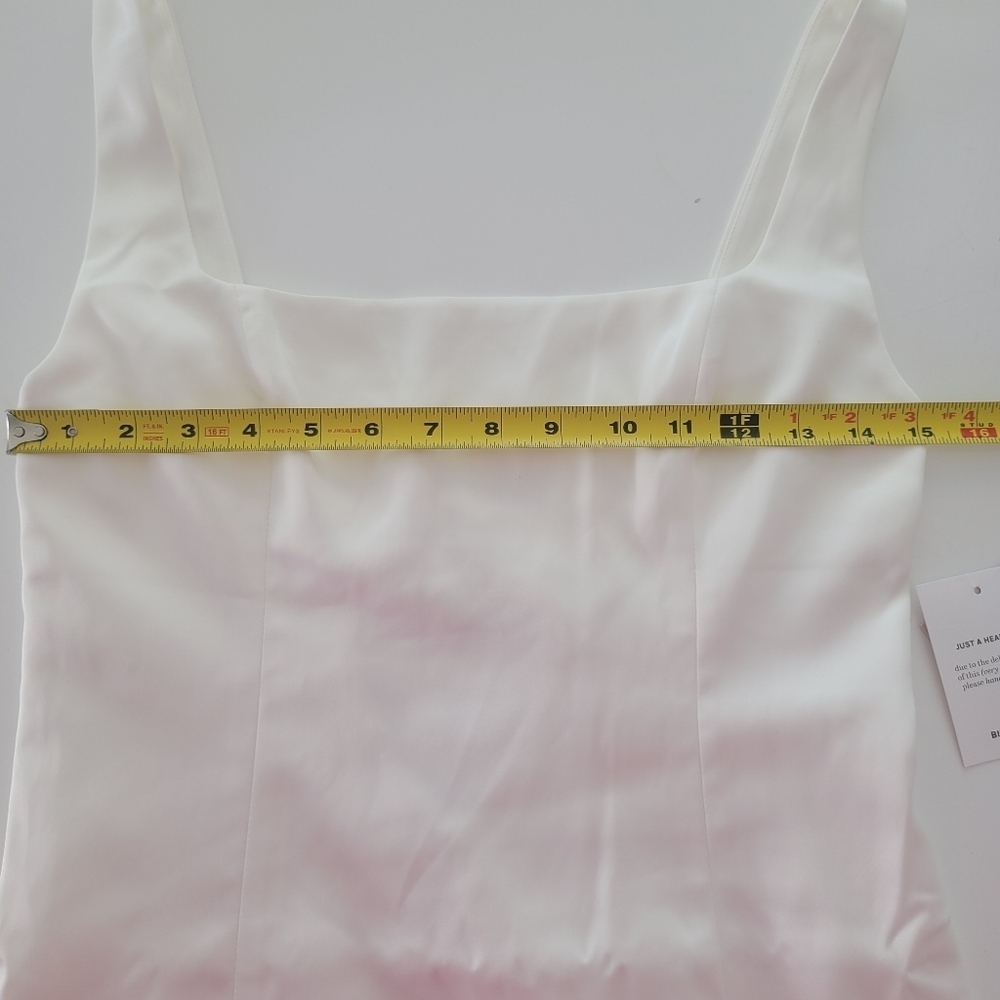 Birdy Grey White Backless Dress with Heart Detail Size S - Picture 12 of 16